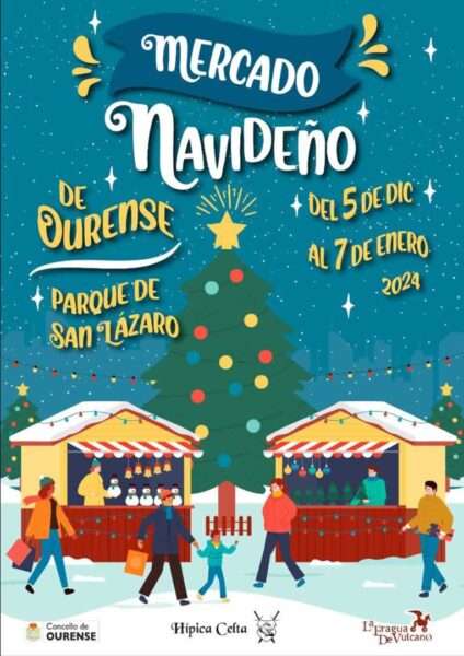 Cartel del Mercado Navideño de Ourense (Ourense) 2023