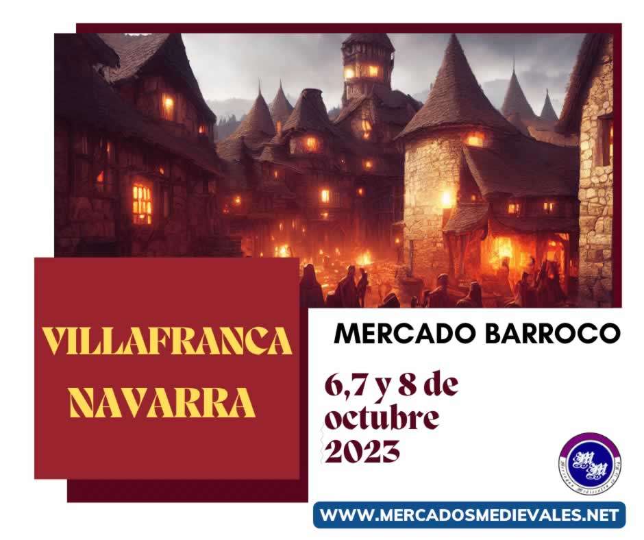 mercadosmedievales.net - X Mercado Barroco en Villafranca (Navarra) 2023