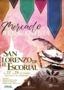 MERCADO RENACENTISTA EN SAN LORENZO DEL ESCORIAL (Madrid) 2023 cartel 