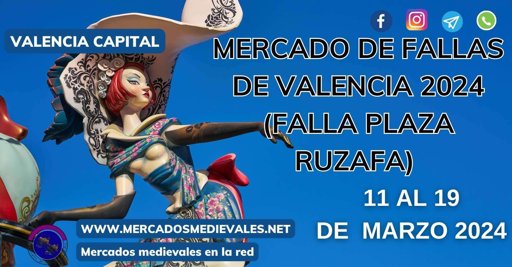 MERCADOS MEDIEVALES  - MERCADO DE FALLA DE VALENCIA 2024 ( Falla Plaza Ruzafa)  