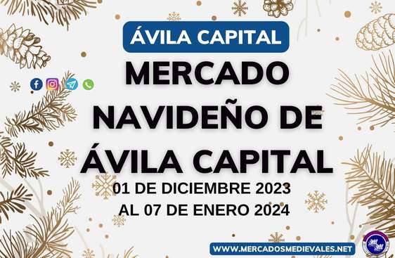 MERCADOS MEDIEVALES - MERCADO NAVIDEÑO DE ÁVILA capital 2023 - 2024 w