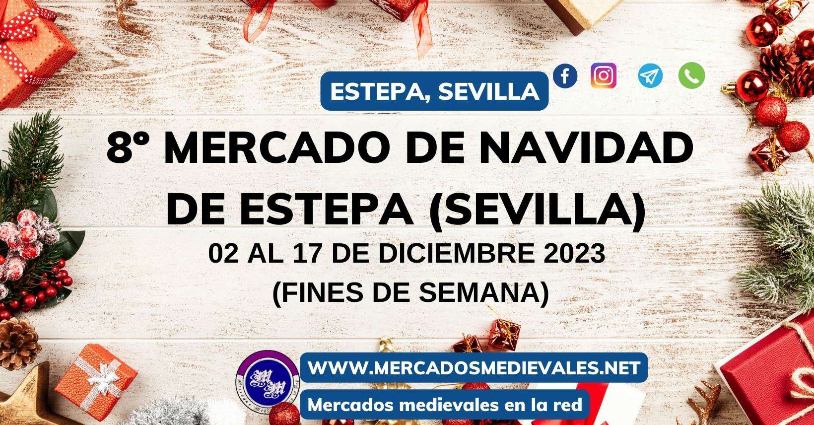 mercados medievales - 8º MERCADO DE NAVIDAD DE ESTEPA (Sevilla) del 02 al 17 de Diciembre 2023 (Fines de semana) facebook