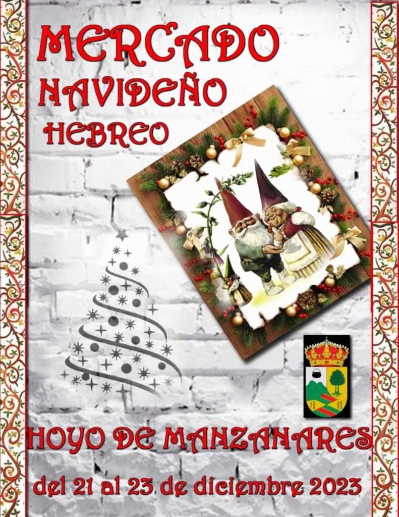 mercadosmedievales.net - Mercado Hebreo Navideño de Hoyo de Manzanares ( Madrid ) 2023 cartel