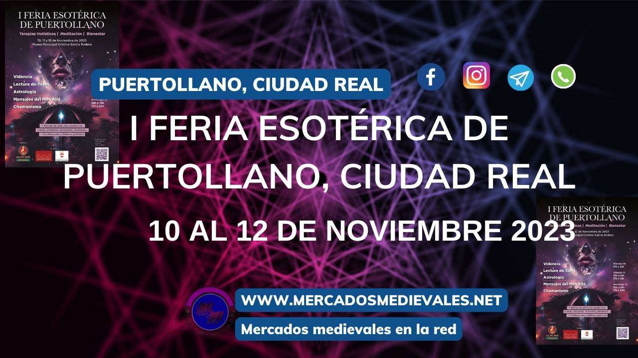 mercados medievales - I FERIA ESOTÉRICA DE PUERTOLLANO (CIUDAD REAL) 2023 web