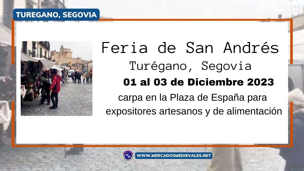 mercadosmedievales.net - Feria De San Andrés De Turégano (Segovia) 2023 web