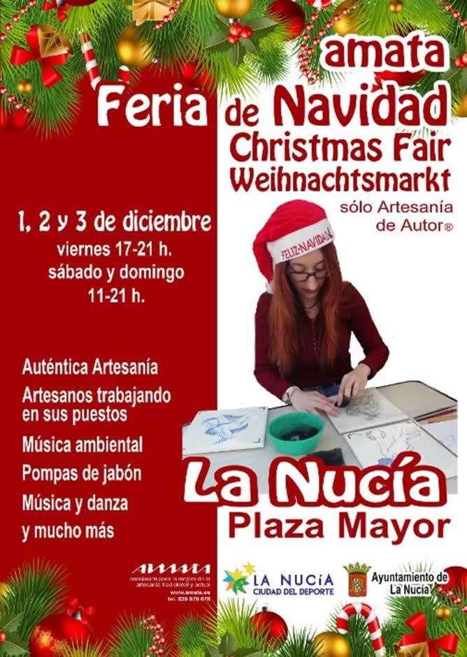 Feria Navideña en La Nucía (Alicante) del 01 al 03 de diciembre del 2023