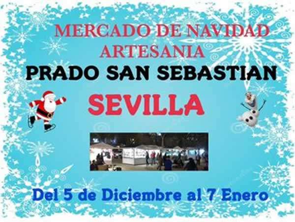 Mercado de navidad artesanía del Prado de San Sebastián (Sevilla capital) 2023-2024
