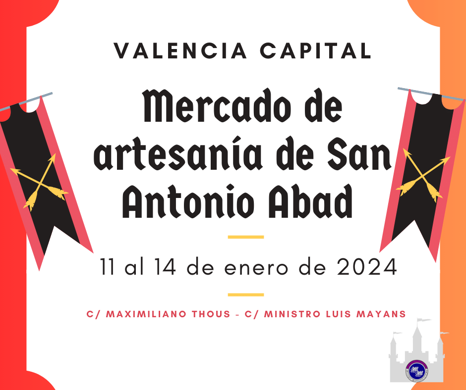Mercado de artesanía de San Antonio Abad en Valencia 2024