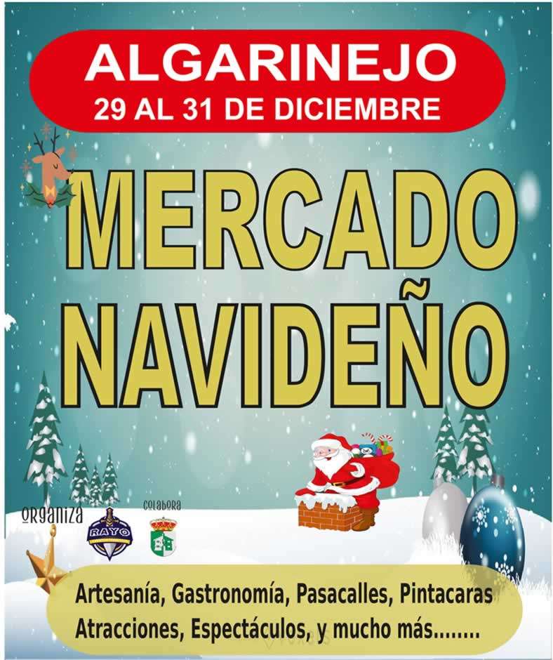 Mercado Navideño de Algarinejo (Granada) del 29 al 31 de diciembre del 2023
