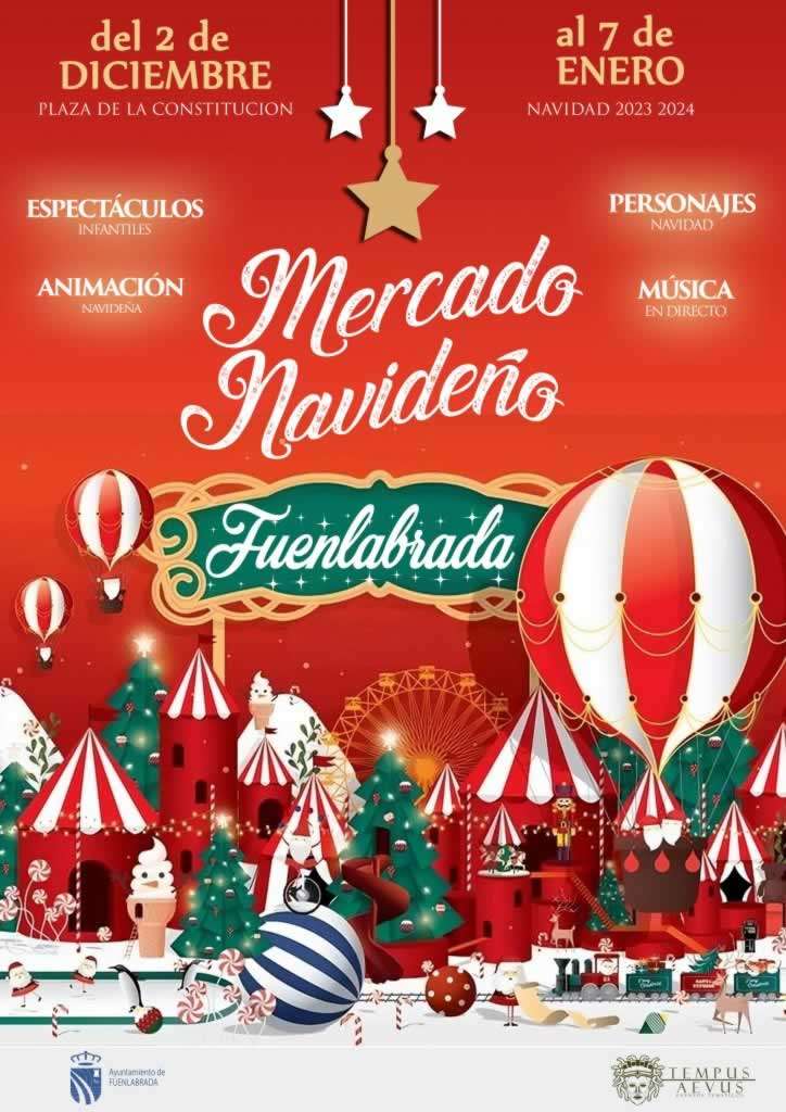 Mercado navideño de Fuenlabrada (Madrid) 2023-2024