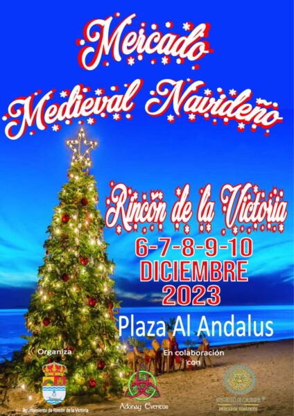 Mercado navideño Rincon de la Victoria 2023 cartel