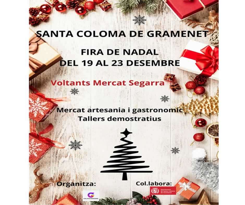Anuncio Fira de nadal de Santa Coloma de Gramanet ; barcelona