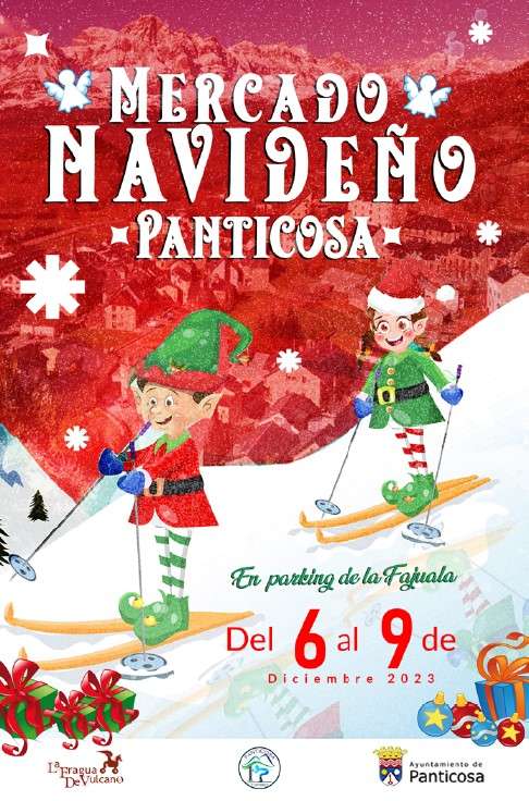 Cartel Programación del Mercado navideño de Panticosa (Huesca) 2023