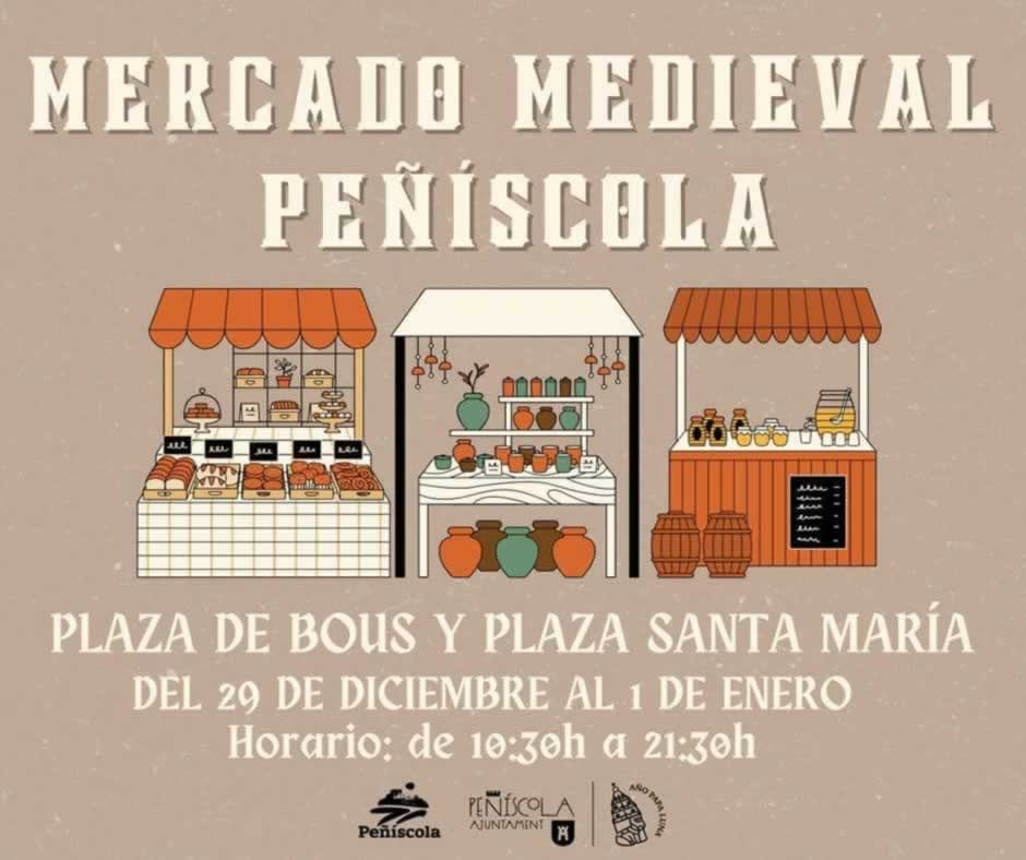 Cartel del Mercado medieval de Peñíscola, Castellón 2023