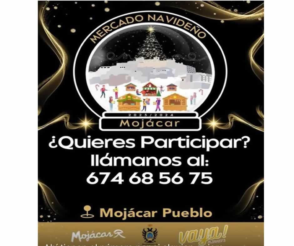 Mercado navideño en Mojacar (Almeria) 2023 Anuncio