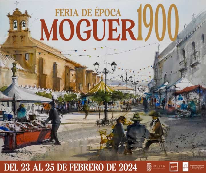 Cartel de la Feria de Época 1900 de Moguer, Huelva 2024
