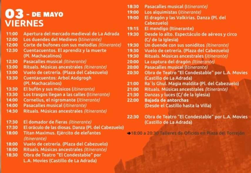 Feria Medieval de La Adrada (Avila) dia 03 de Mayo