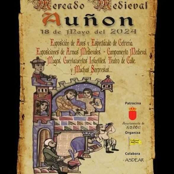 Cartel del Mercado Medieval de Auñon 2024