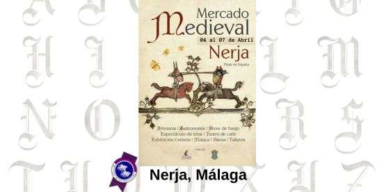Mercado Medieval de Nerja (Málaga) 2024 organizado por Malik Mercados Temáticos 552 x 276