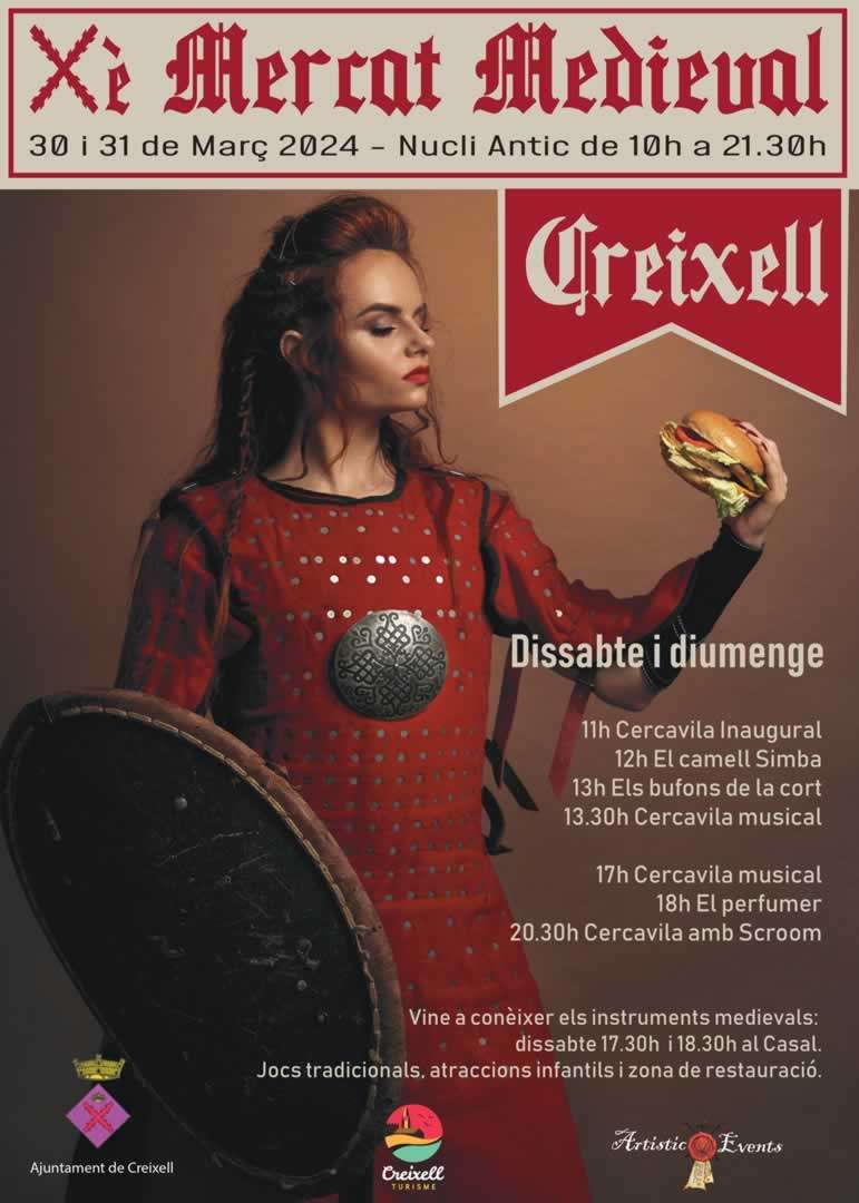 Programa Feria Medieval de CREIXELL (Tarragona) 2024