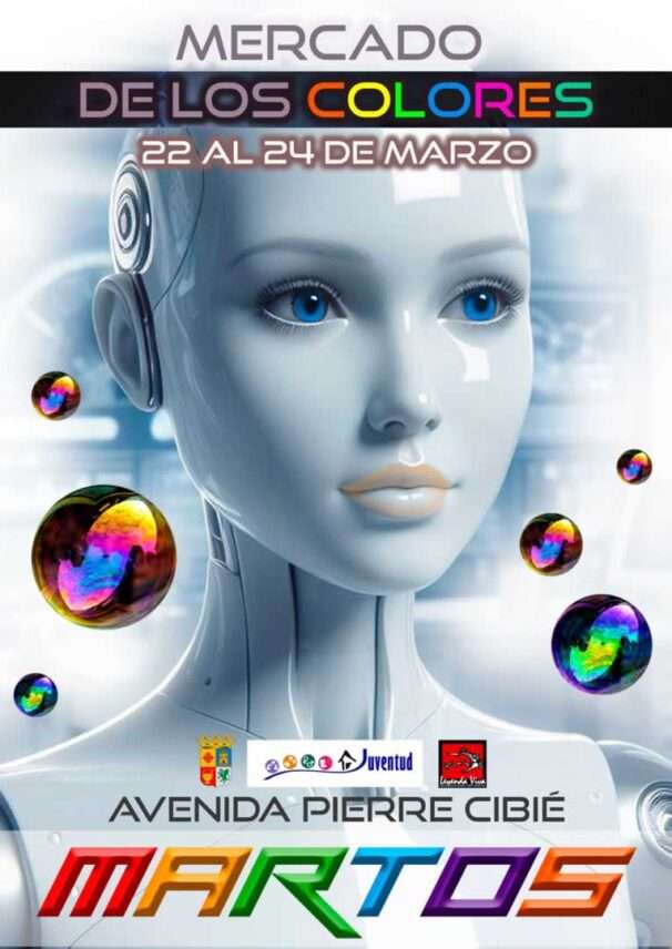 Cartel del Mercado De Los Colores De Martos (Jaén) 2024