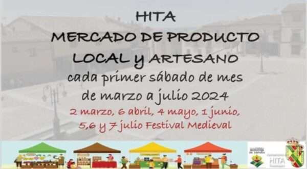 Mercado de producto local y artesano de HITA (GUADALAJARA) 2024