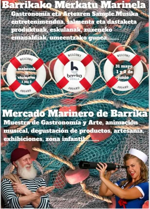 Cartel del MERCADO MARINERO DE BARRIKA (VIZCAYA) 2024