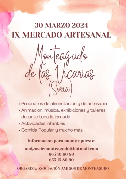 Cartel Mercado Medieval de Monteagudo de las Vicarías (Soria) 2024