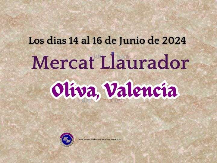 Convocatoria Mercat del Llaurador de OLIVA (Valencia) 2024