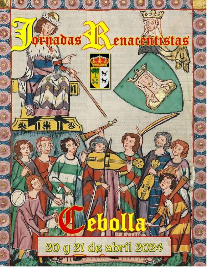 Cartel JORNADAS Y MERCADO RENACENTISTAS DE CEBOLLA (Toledo) 2024