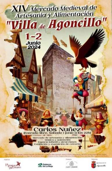 cartel Mercado Medieval De Agoncillo (La Rioja) 2024