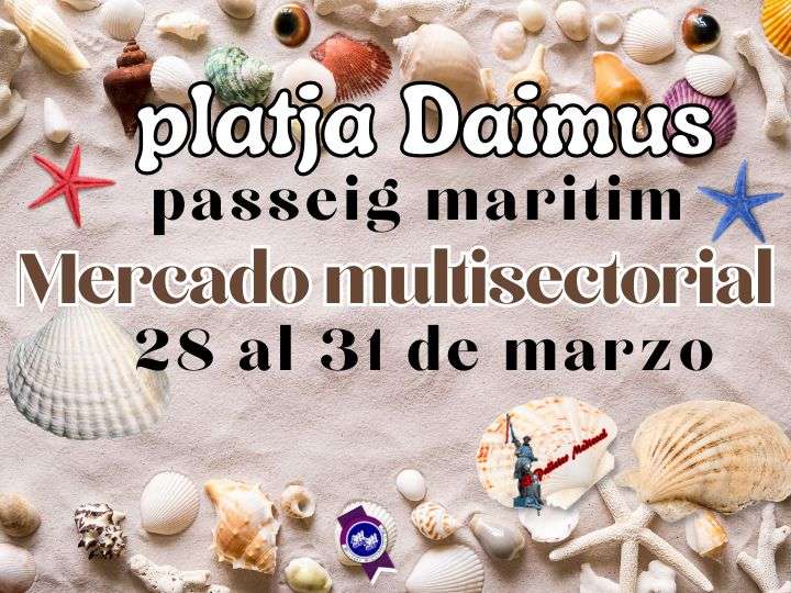 Mercado multisectorial de Pascua en Daimús, Valencia 2024