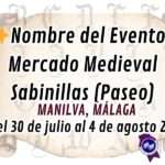 Mercado Medieval Sabinillas (Paseo) Málaga 2024