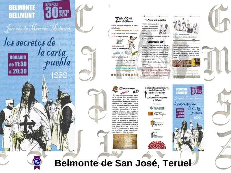 PROGRAMA DEL FERIA MEDIEVAL DE BELMONTE DE SAN JOSÉ 2024 (Teruel)