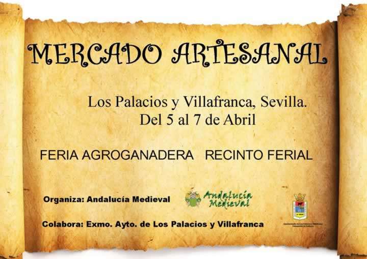 Cartel MERCADO ARTESANAL de LOS PALACIOS Y VILLAFRANCA, SEVILLA 2024