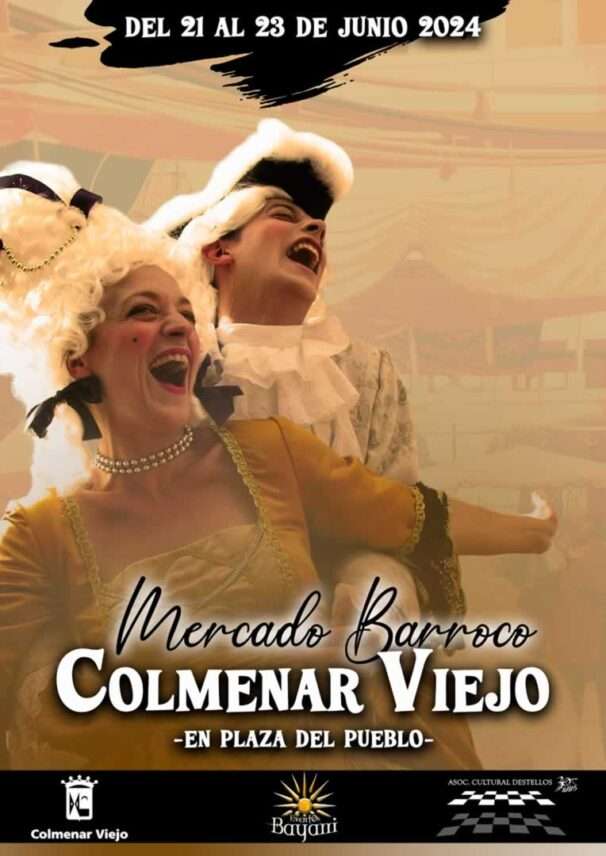 Cartel del MERCADO BARROCO DE COLMENAR VIEJO (Madrid) 2024