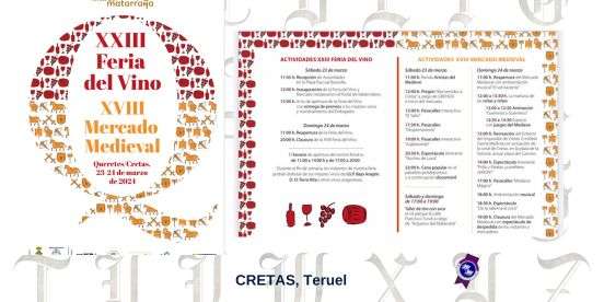 XXIII Feria del Vino y XVIII Mercado Medieval de Cretas 800 x 600