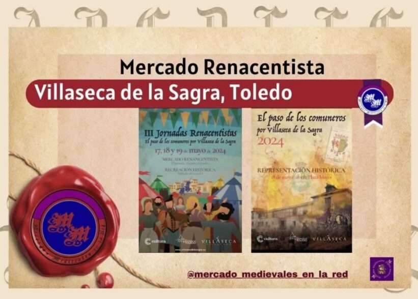 Anuncio Representación Histórica Del Pasó De Los Comuneros Por Villaseca De La Sagra , Toledo 2024