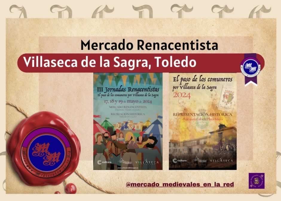 Anuncio Representación Histórica Del Pasó De Los Comuneros Por Villaseca De La Sagra , Toledo 2024