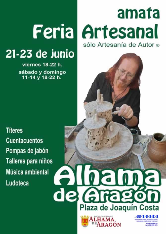 anuncio Feria de Artesanía de Autor® de Alhama de Aragón (Zaragoza) 2024