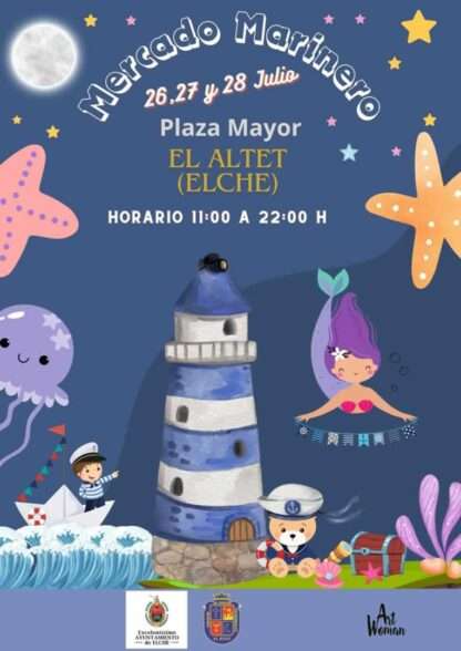 Cartel del Mercado Marinero de El Altet (Alicante) 2024