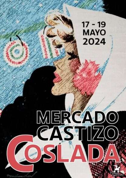Cartel del Mercado Castizo Goyesco en Coslada (Madrid) 2024