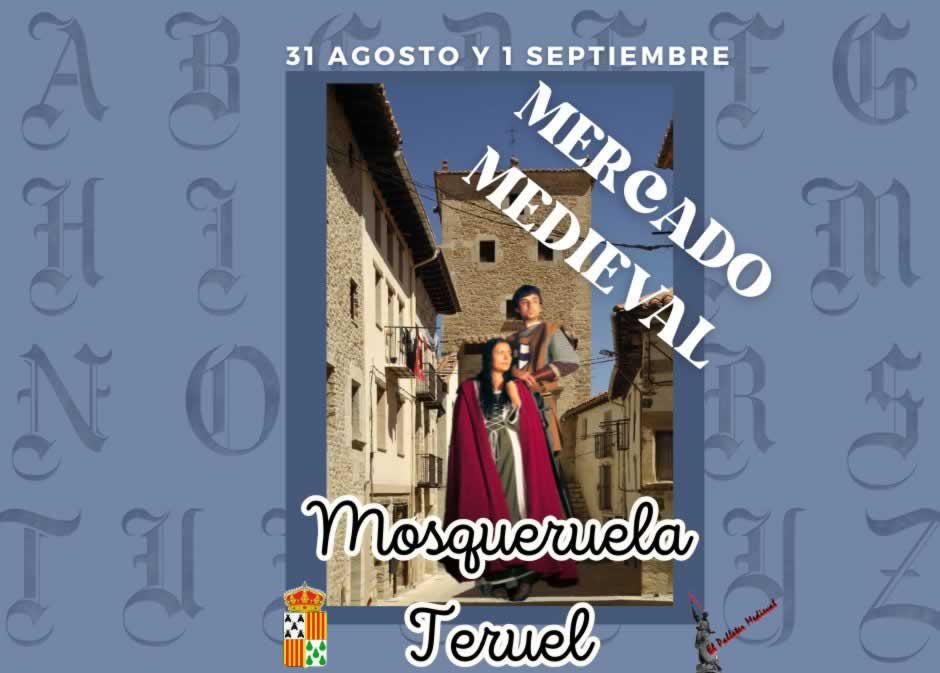 Mercado medieval en Mosqueruela , Teruel 2024 redes