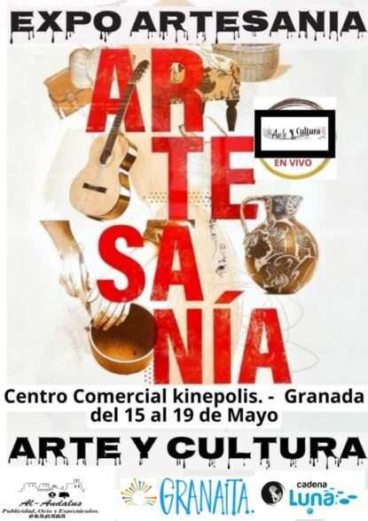 Cartel Expo Artesanía Kinepolis Granada 2024 - Feria de Artesanía