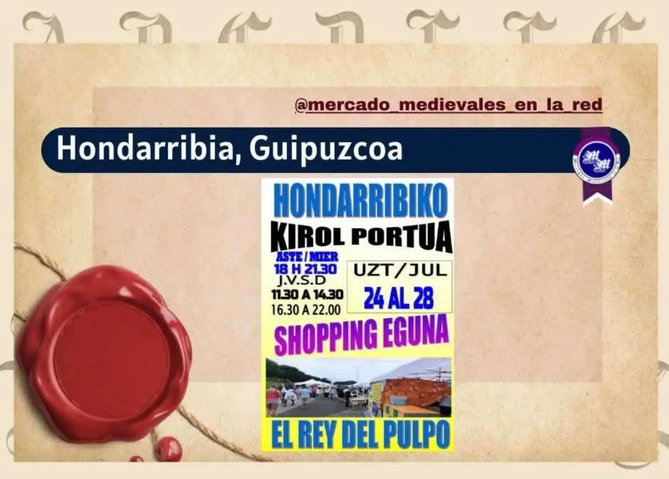 Anuncio de Feria Hondarribia Shopping de Hondarribia (Guipúzcoa) 2024