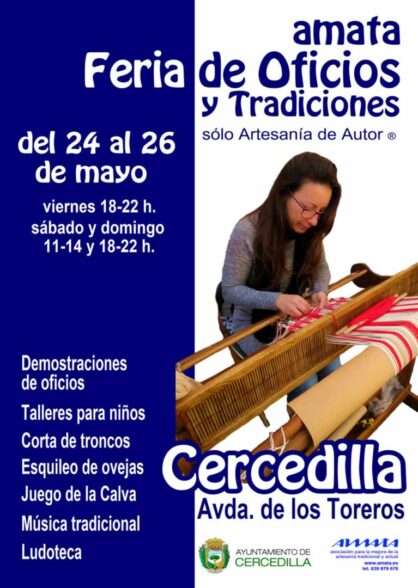 Cartel Feria de Oficios y Tradiciones de Cercedilla (Madrid) 2024
