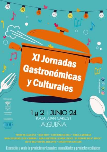 Cartel XI Jornadas Gastronómicas y Culturales Algueña