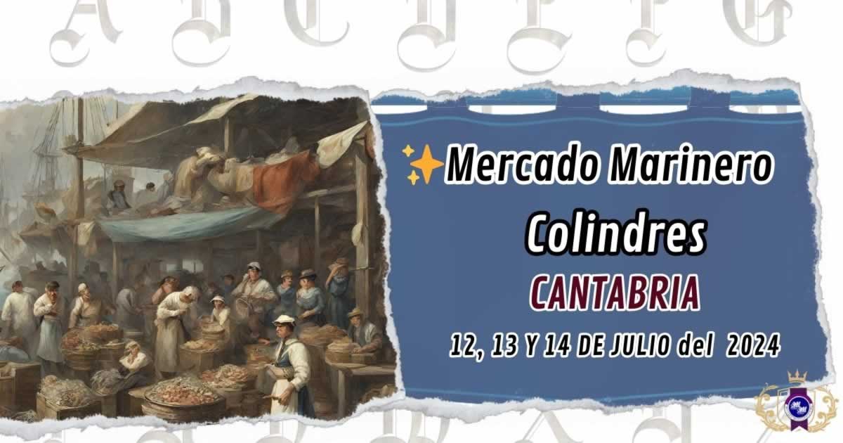 Mercado Marinero Colindres Cantabria 12 al 14 de Julio 2024 w