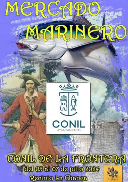 Cartel del Mercado Marinero de Conil de la Frontera, Cádiz 2024