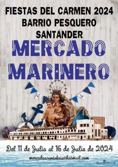 Cartel del Mercado Marinero de Santander (Cantabria) 2024